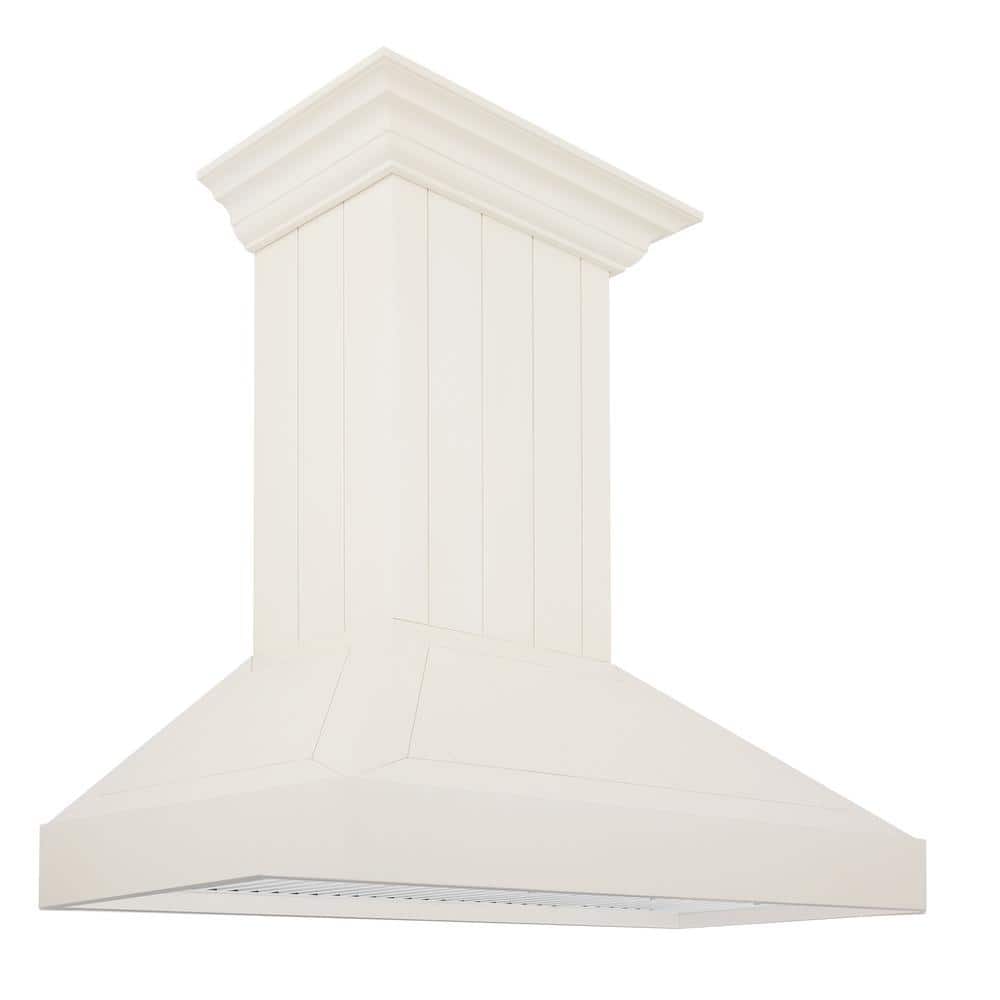 ZLINE Kitchen and Bath 30 in. 400 CFM Ducted Vent Wall Mount Range Hood in Cottage White