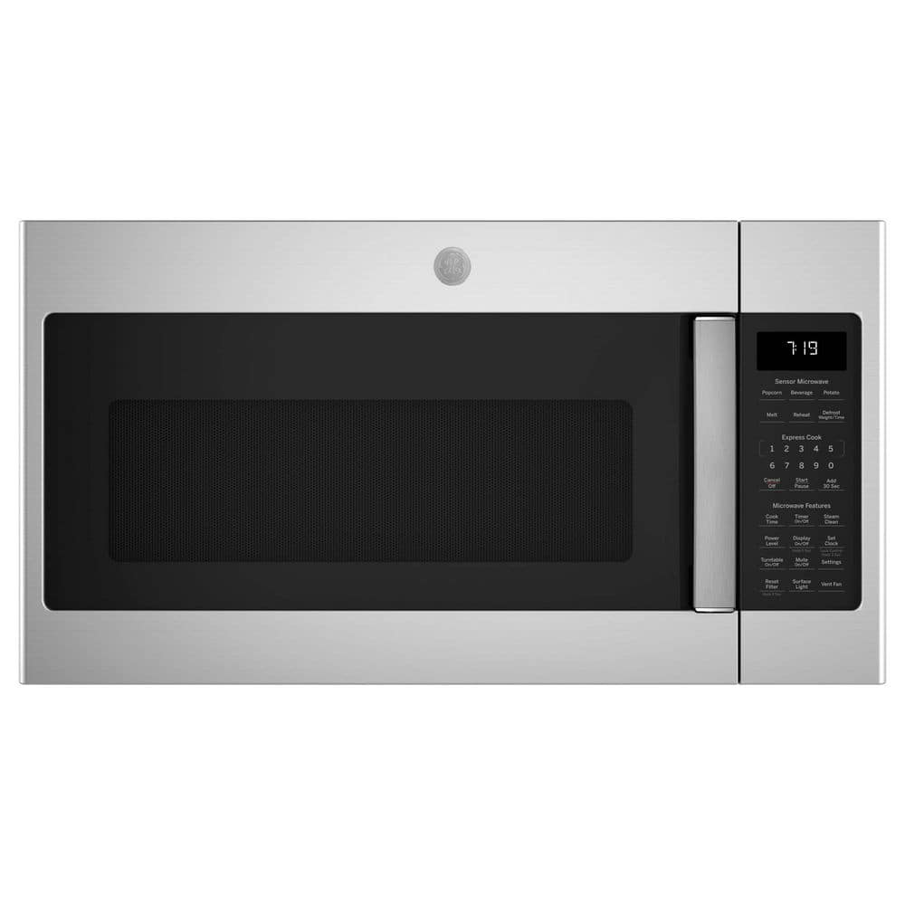 GE 1.9 cu. ft. Over-the-Range Microwave in Stainless Steel with Steam Clean, Melt Feature, and Sensor Cooking Controls