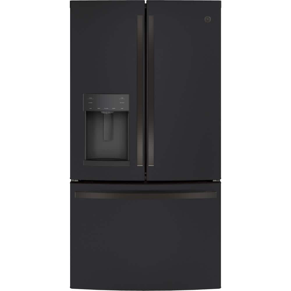 GE 27.8 cu. ft. French Door Refrigerator in Black Slate, Fingerprint Resistant and ENERGY STAR