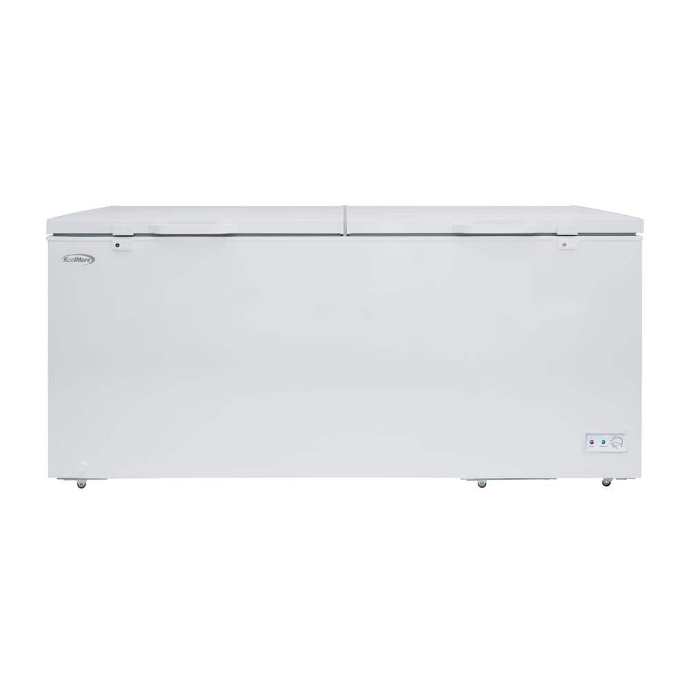 Koolmore 79 in. 30 cu. ft. Manual Defrost Commercial Chest Freezer, ETL Listed in White