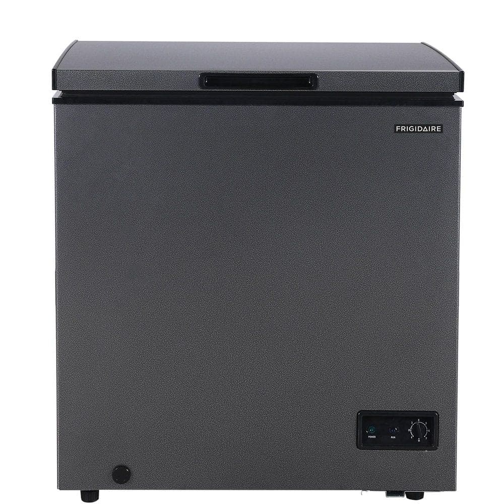 Frigidaire 5 cu. ft. Manual Defrost Chest Freezer, Garage Ready Deep Freezer With Adjustable Thermostat in Black