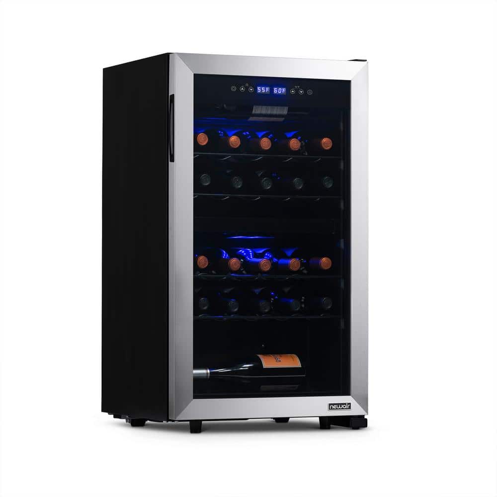 NewAir Dual Zone19 in. 28-bottle Freestanding Compressor Wine Fridge