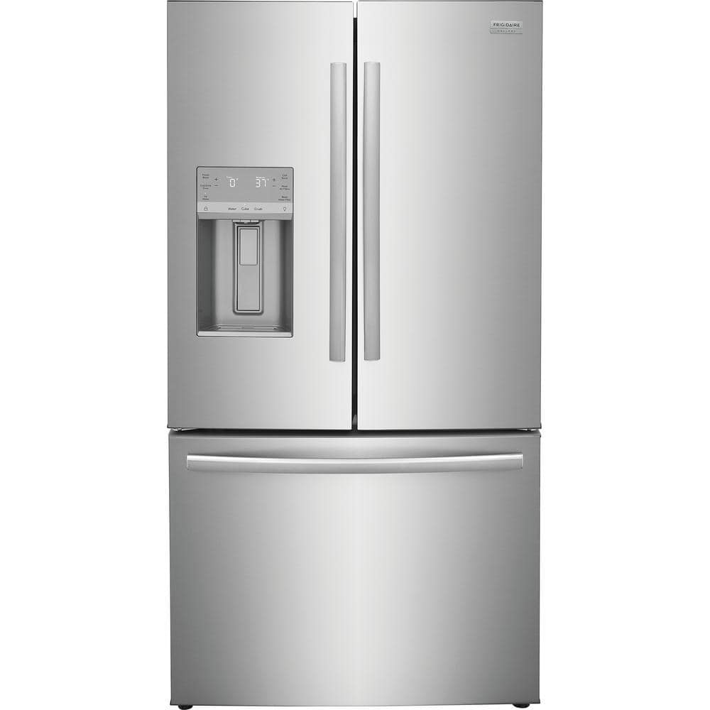 Frigidaire Gallery 36 in. 23 cu. ft. Counter Depth French Door Refrigerator in Smudge-Proof Stainless Steel