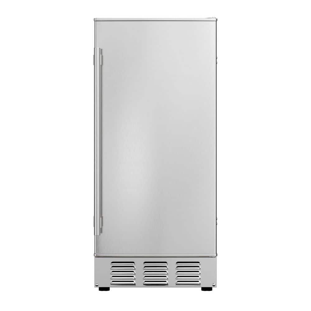 EdgeStar 15 in. Wide 25 lbs. Built-In Outdoor Ice Maker in Stainless Steel