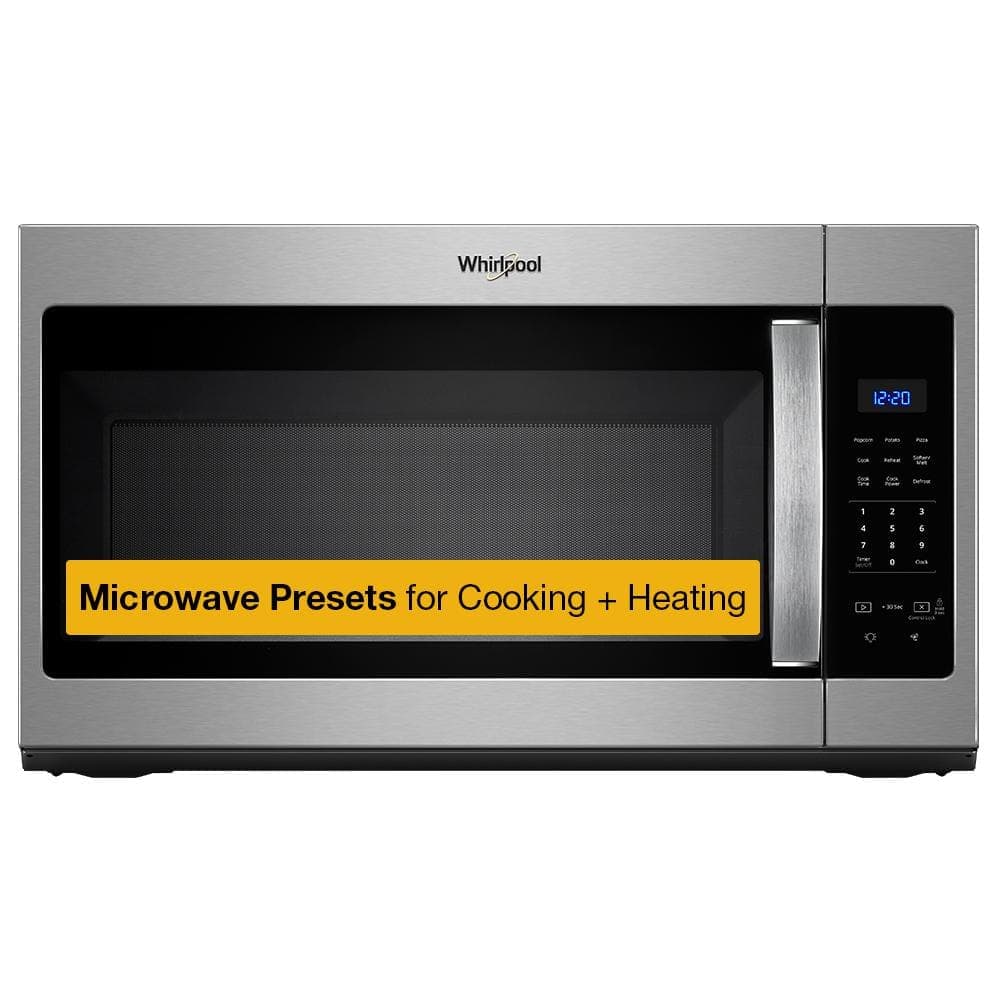 Whirlpool 1.7 cu. ft. Over the Range Microwave in Stainless Steel with Electronic Touch Controls