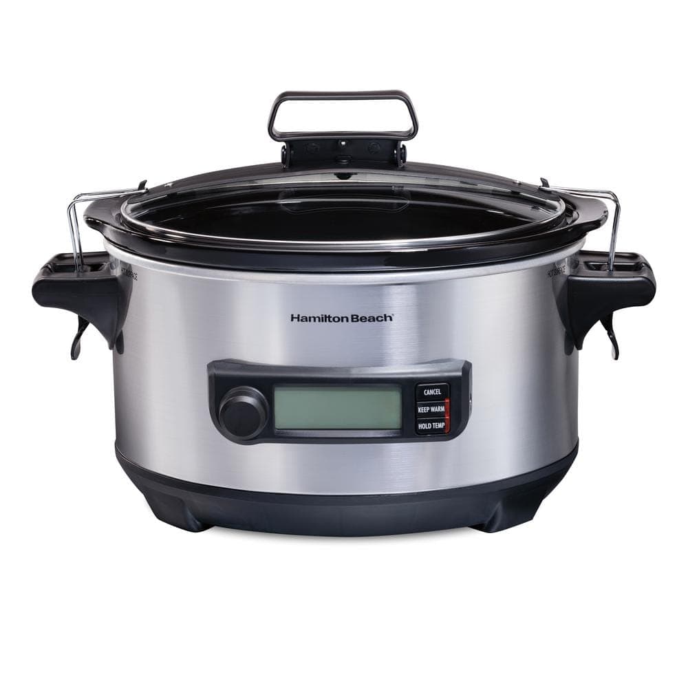 Hamilton Beach Temp Tracker 6 Qt. Stainless Steel Slow Cooker