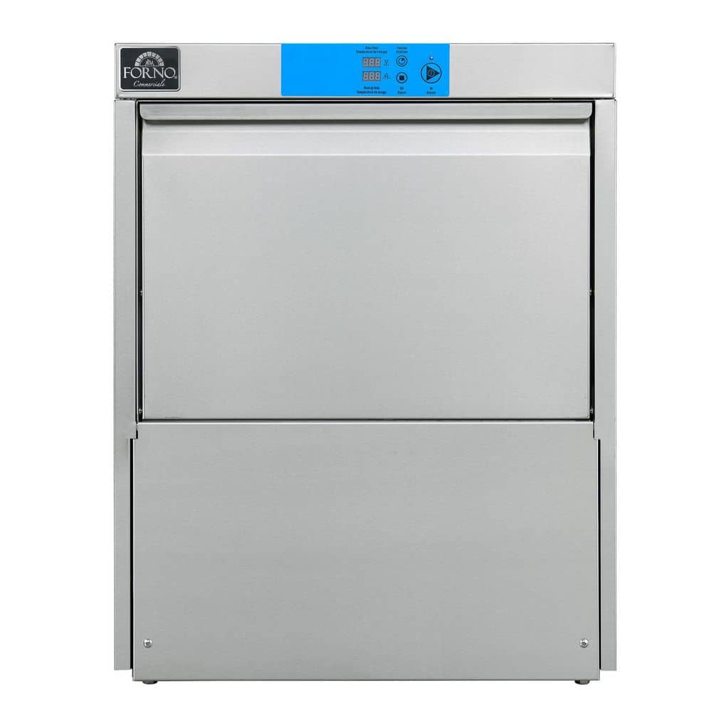 Forno Commerciale Undercounter Dishwasher, 23L Tank Capacity, High-Temperature