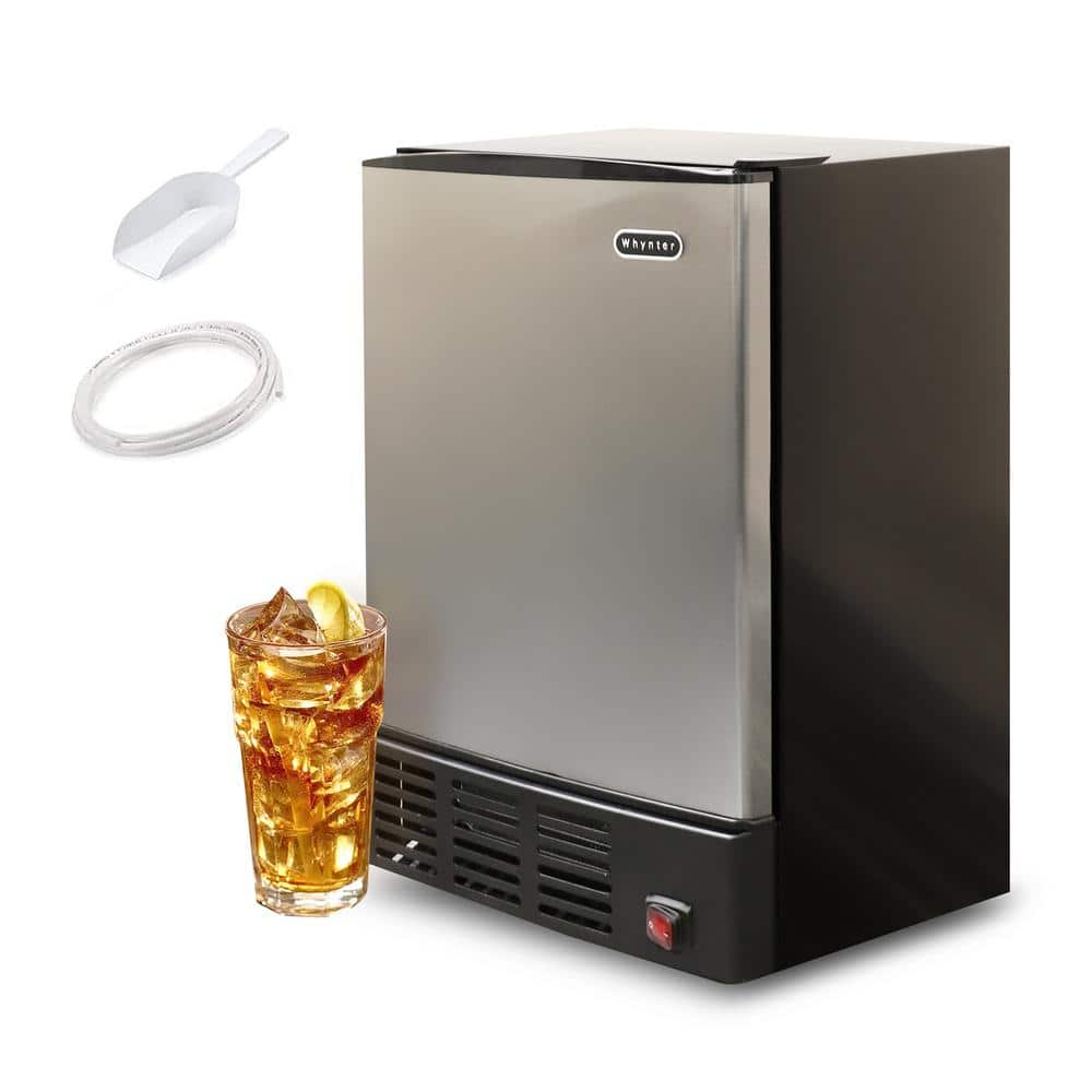 Whynter 15 in. 12 lbs Built-In Ice Maker Crescent-shaped Ice Energy Star in Stainless Steel