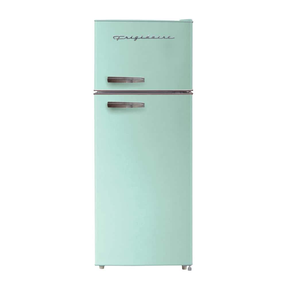 Frigidaire 7.5 cu. ft. Retro Mini Fridge in Mint with Top Freezer