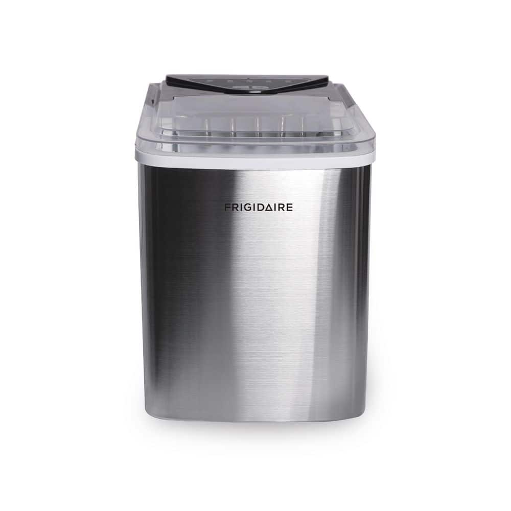 Frigidaire 9.4 in 26 lbs. Bullet Countertop Ice Maker in Stainless Steel