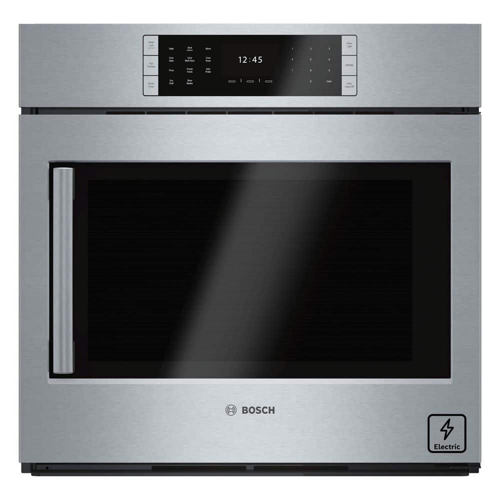 Bosch Benchmark Series 30 in. Built-In Single Electric Convection Wall Oven in Stainless Steel w/ Right SideOpening Door