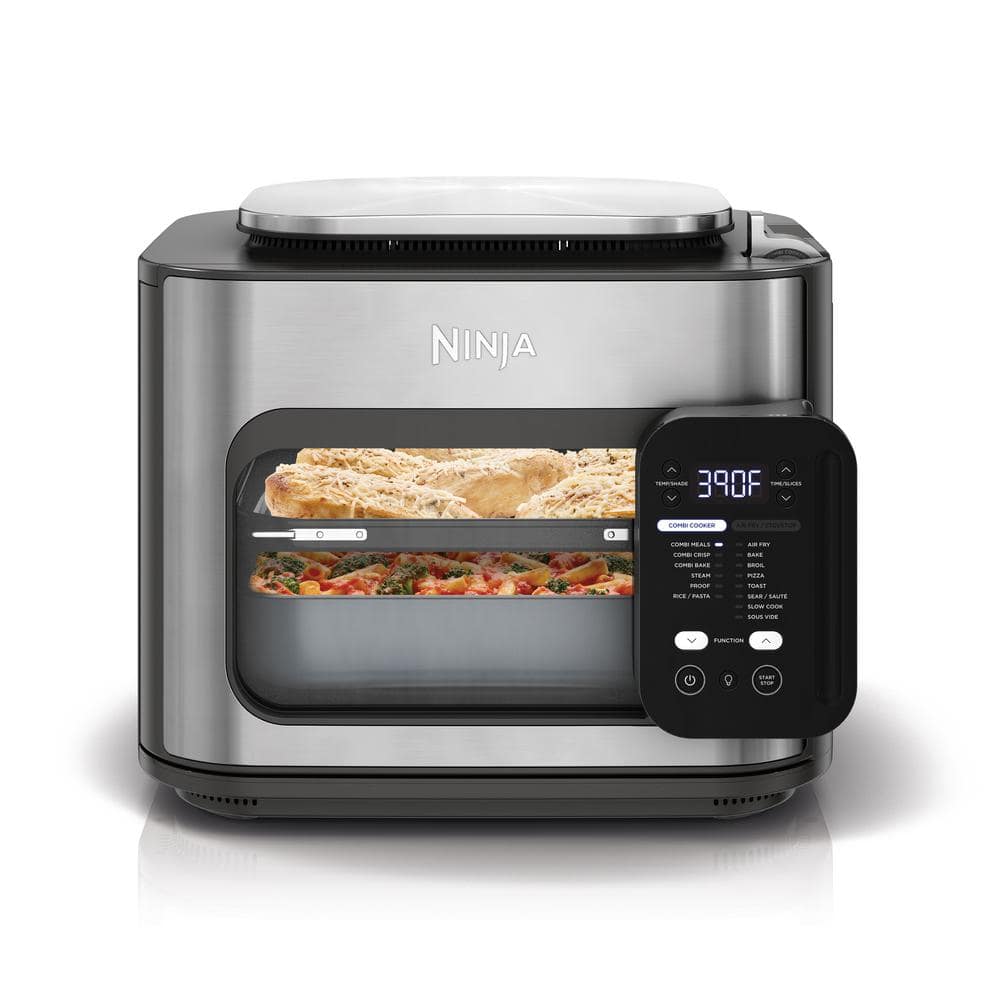 NINJA Combi All-in-1 6 Qt. Stainless Steel Electric Multi-Cooker Oven, Air Fryer 14-in-1 Complete Meals in 15-Minutes