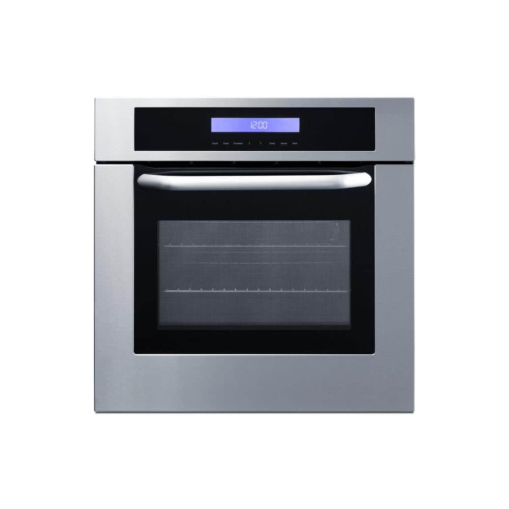Summit Appliance 24 in. Single Electric Wall Oven in. Stainless Steel