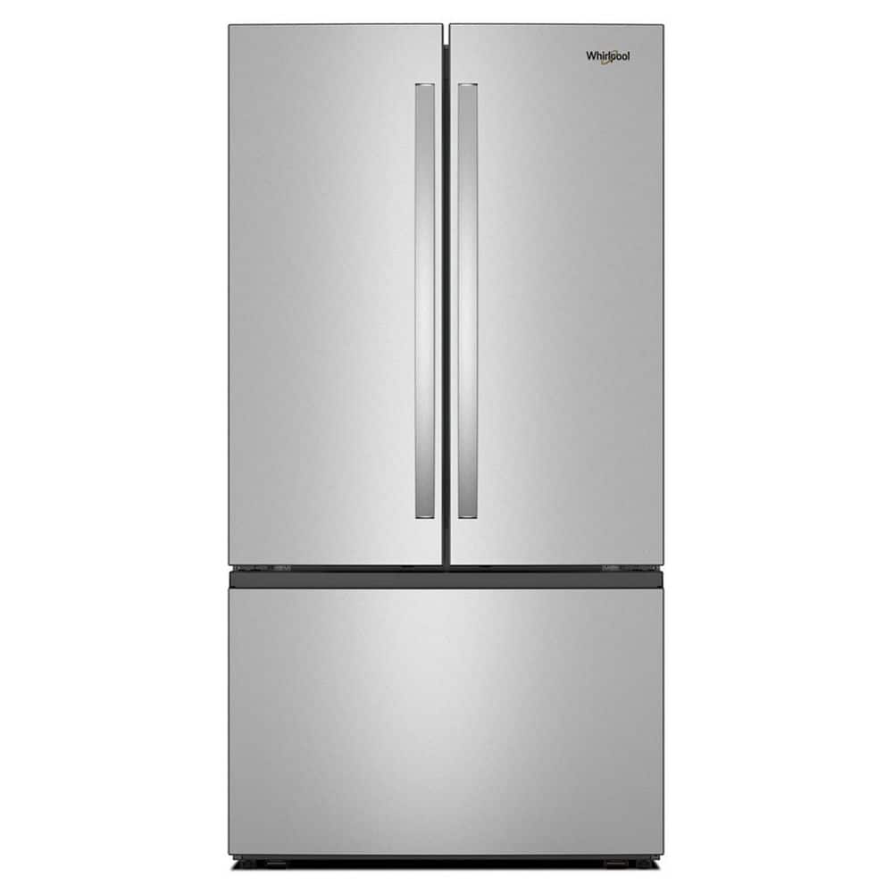 Whirlpool 36 in. 31 cu. ft. Standard Depth French Door Refrigerator in Fingerprint Resist Stainless Finish w/ Interior Dispenser