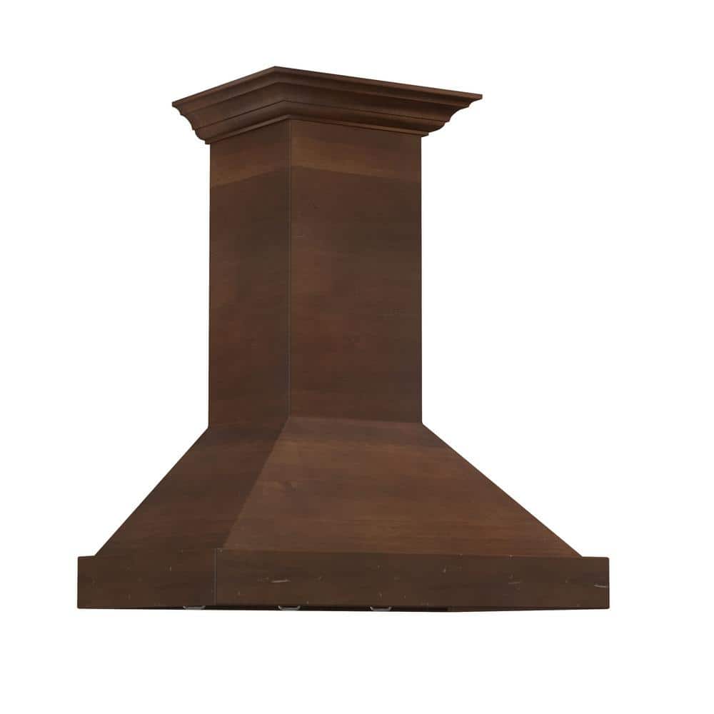 ZLINE Kitchen and Bath 30 in. 400 CFM Convertible Vent Wall Mount Range Hood in Walnut