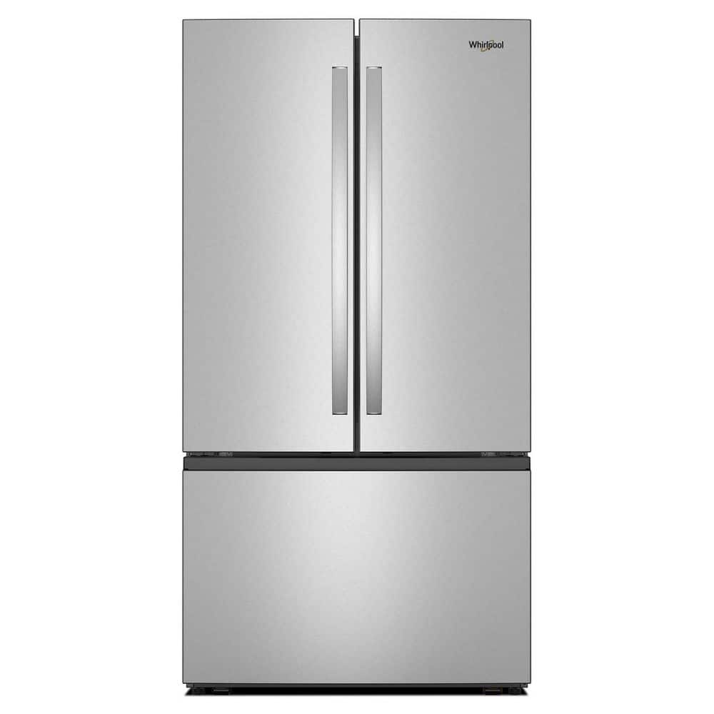 Whirlpool 36 in. 31 cu ft. Standard Depth French Door Refrigerator in Fingerprint Resistant Stainless Finish with Ice Maker