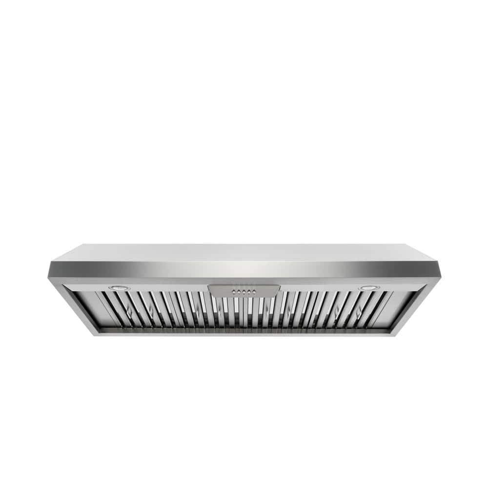 NXR 48 in. 800 CFM Under Cabinet Stainless Steel Range Hood with Stainless Steel Baffles