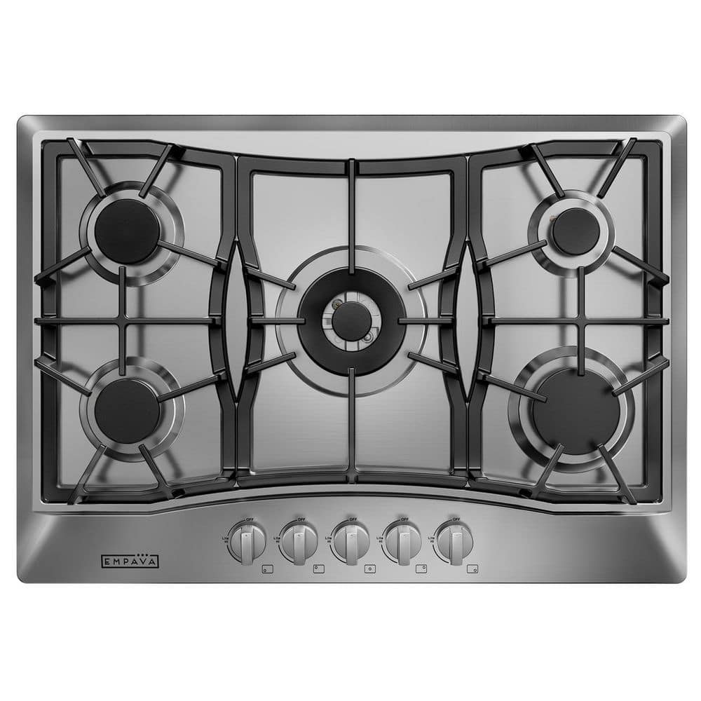 Empava 30 in. Gas Stove Cooktop with 5 Italy SABAF Burners in Stainless Steel