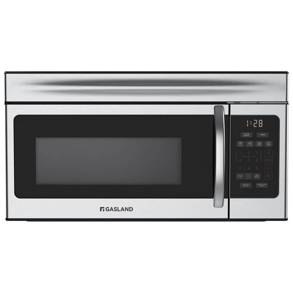 Elexnux 1.6 cu. ft. 1000W Over-the-Range Microwave in Stainless Steel with 10 Variable Power Levels
