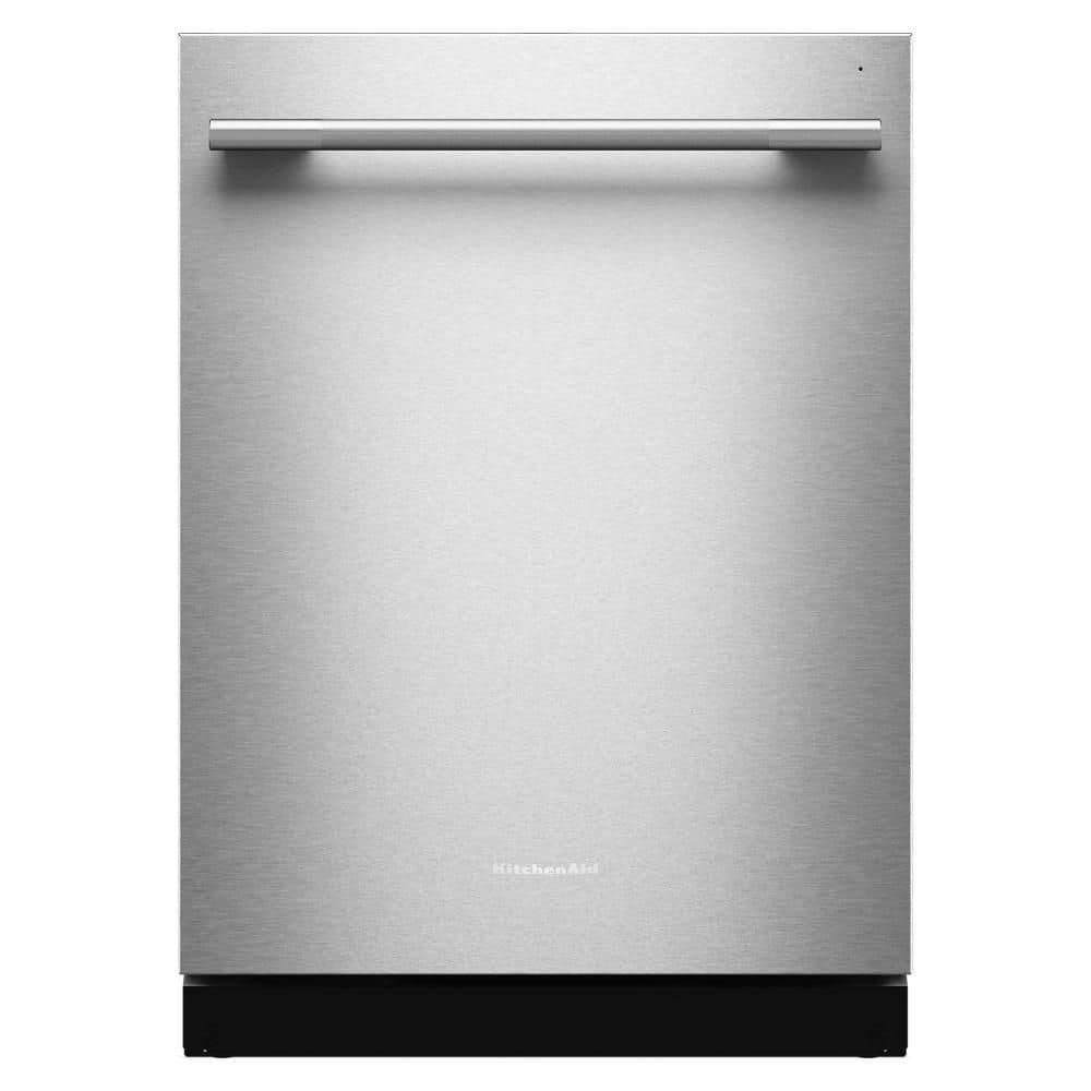 KitchenAid 24 in. Top Control Built-In Tall Tub Dishwasher in PrintShield Stainless with 40+ Total Wash Jets