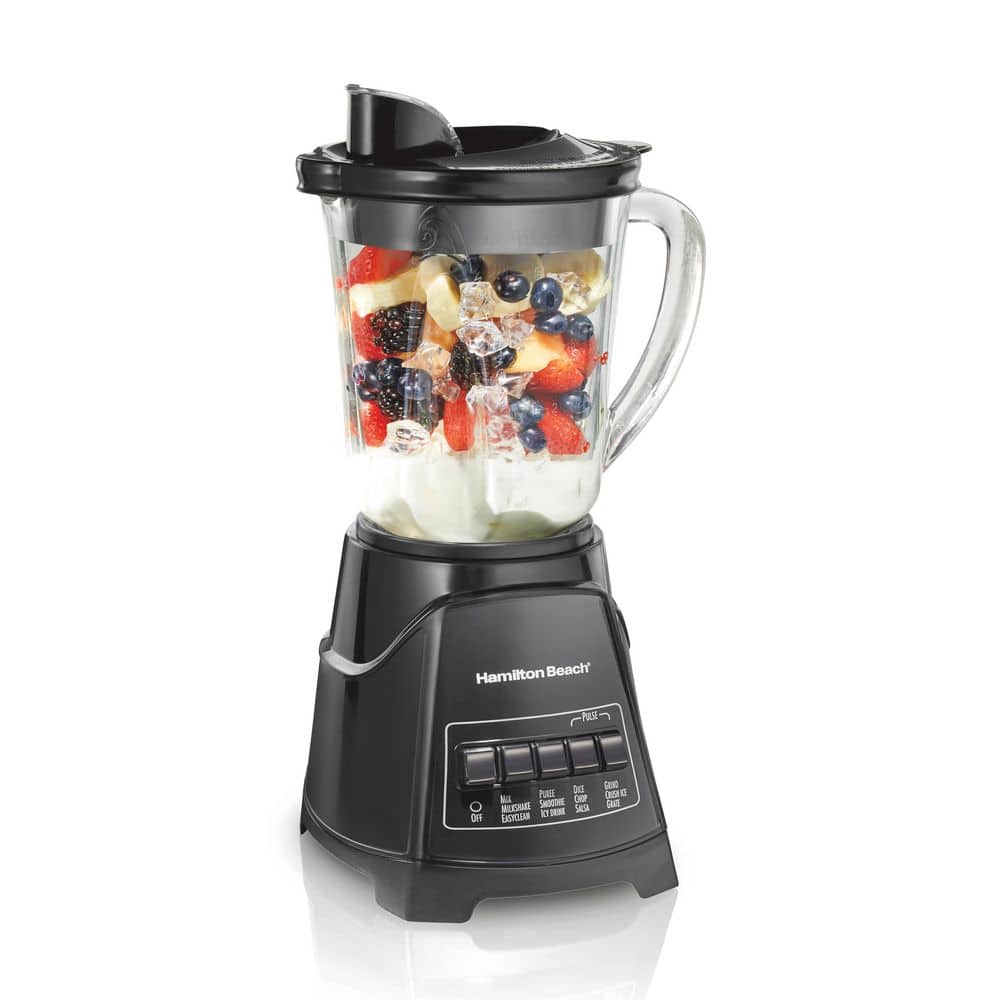 Hamilton Beach Power Elite 40 oz. 4-Speed Multi-Function Black Blender