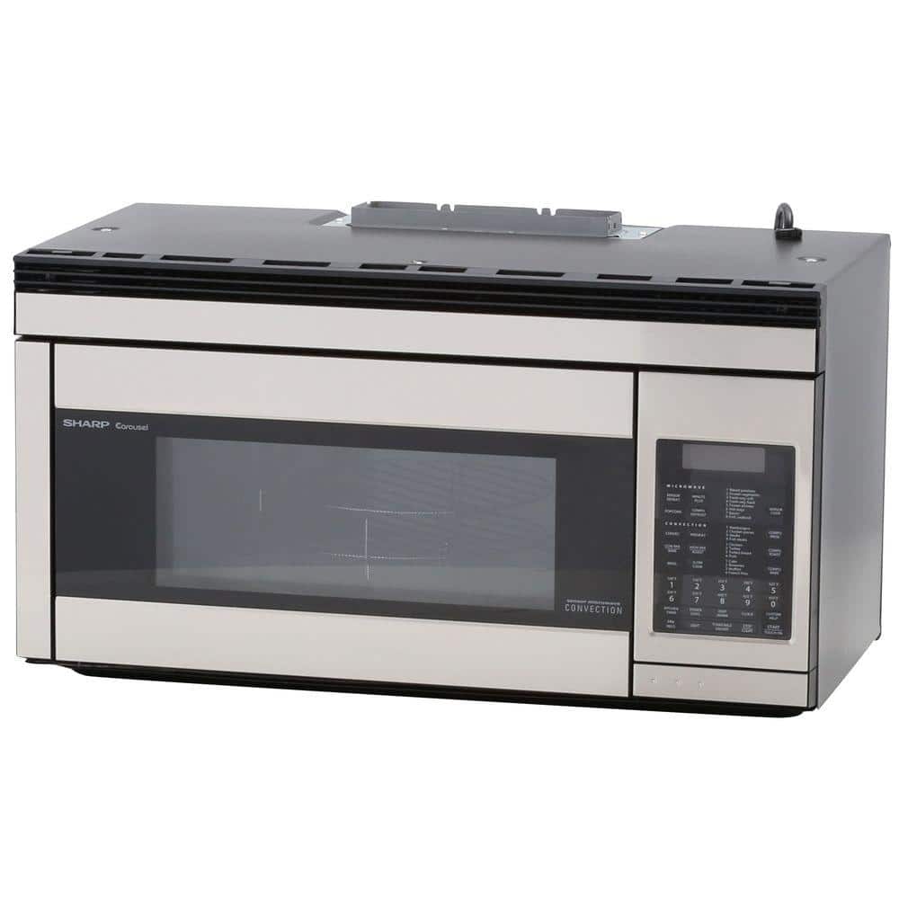 Sharp 30 in. 1.1 cu. ft. 850-Watt Over the Range Convection Microwave in Stainless Steel