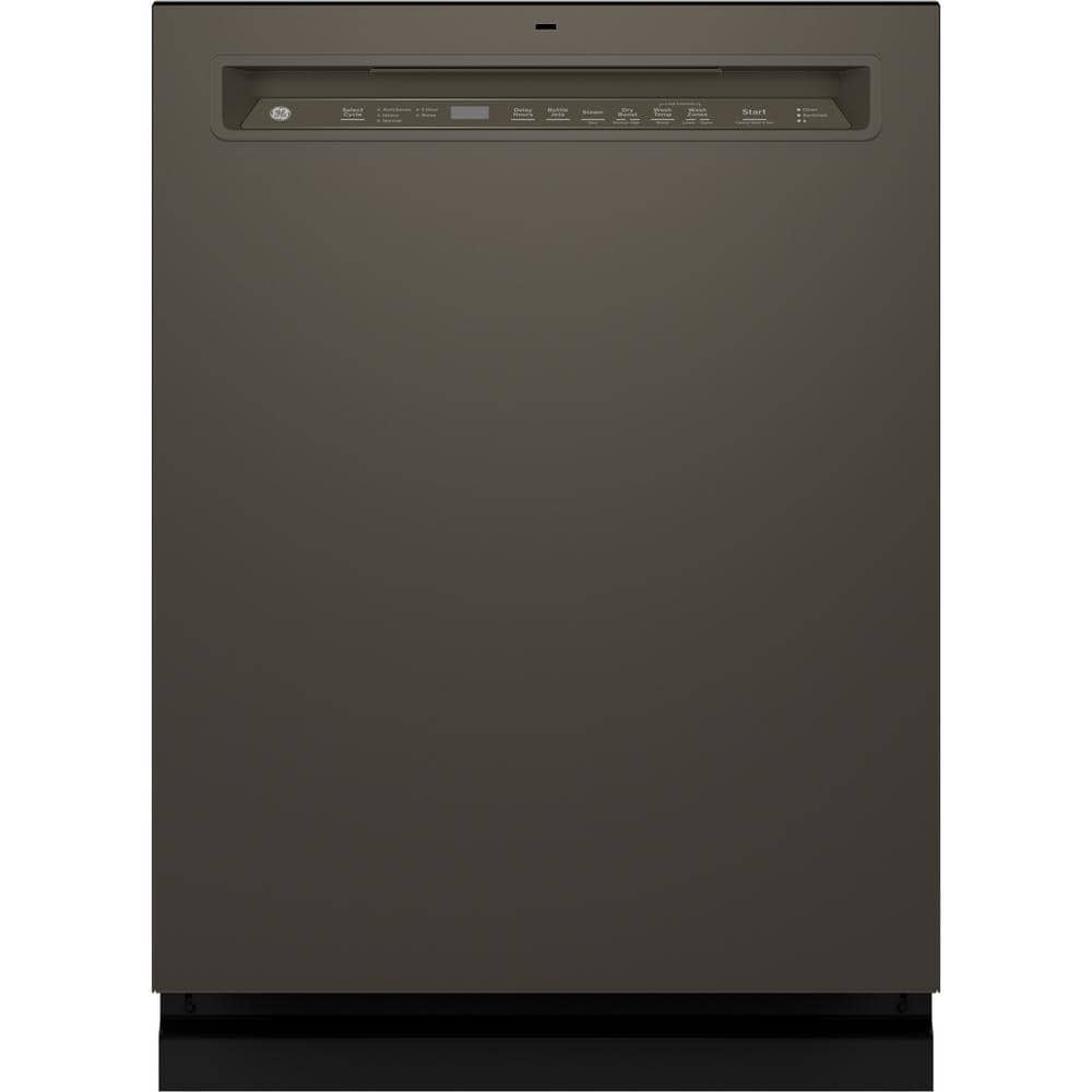 GE 24 in. Slate Front Control Built-In Tall Tub Dishwasher with Dry Boost, 3rd Rack, and 47dBA