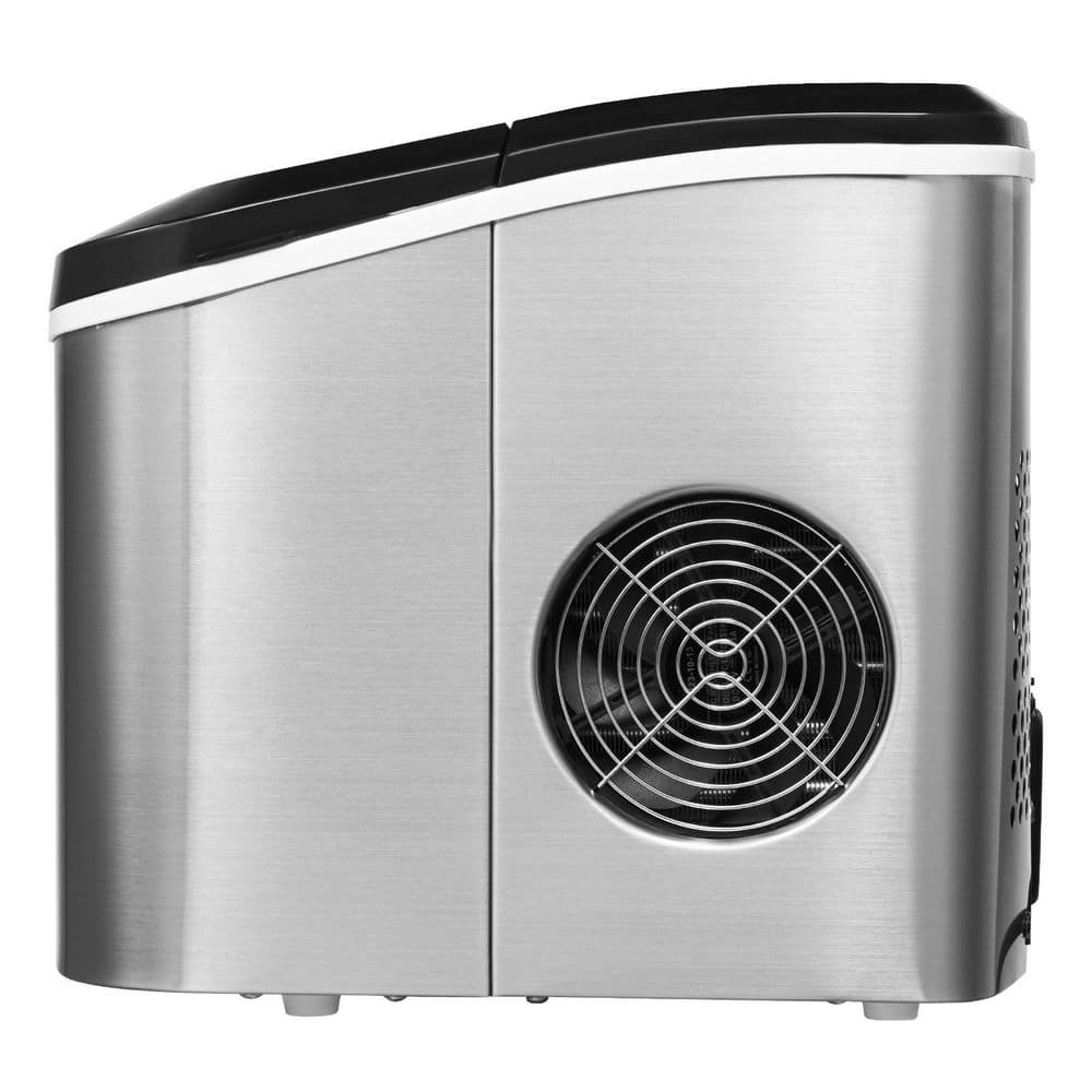 SKYSHALO Countertop Ice Maker 9 Cubes Ready in 6 Mins 33lbs./24H 14 in. W Self-Cleaning Portable Ice Maker with Ice Scoop, Basket