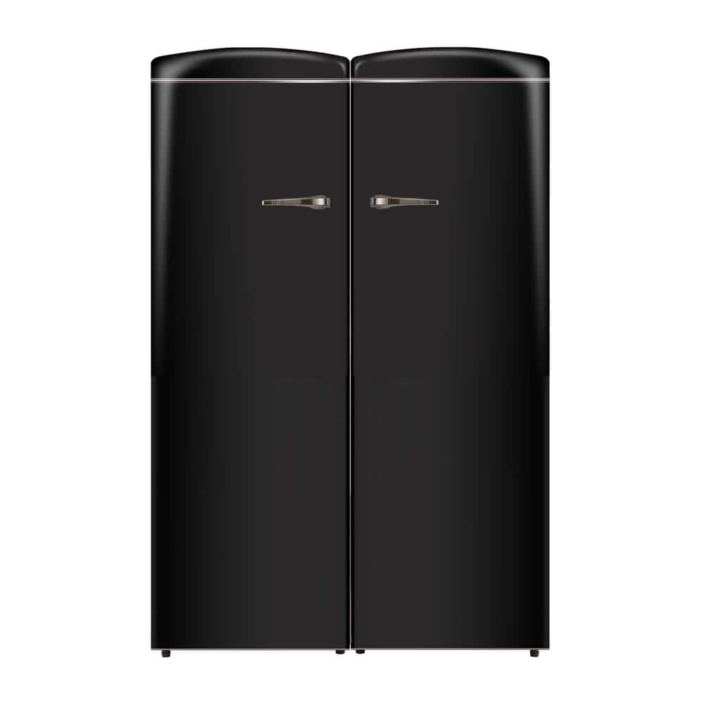 ConServ 8.3 cu.ft. Energy star Classic Retro Upright Freezer-11 cu.ft. Classic Retro Refrigerator Set in Black