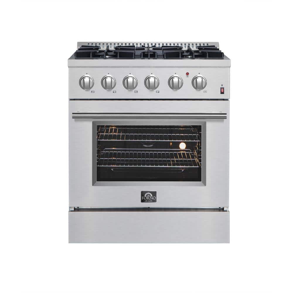 Forno Marco 30 in. Dual Fuel Range Stainless Steel, 4-Burners