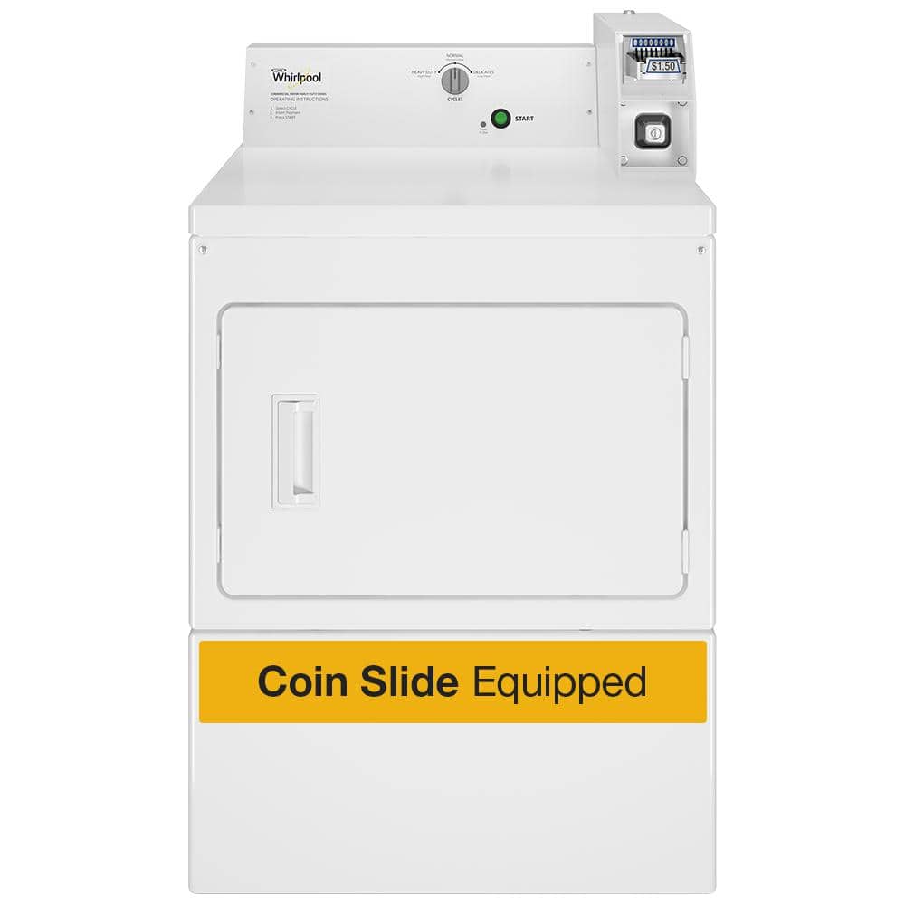 Whirlpool 7.4 cu. ft. 120-Volt White Commercial Gas Vented Dryer