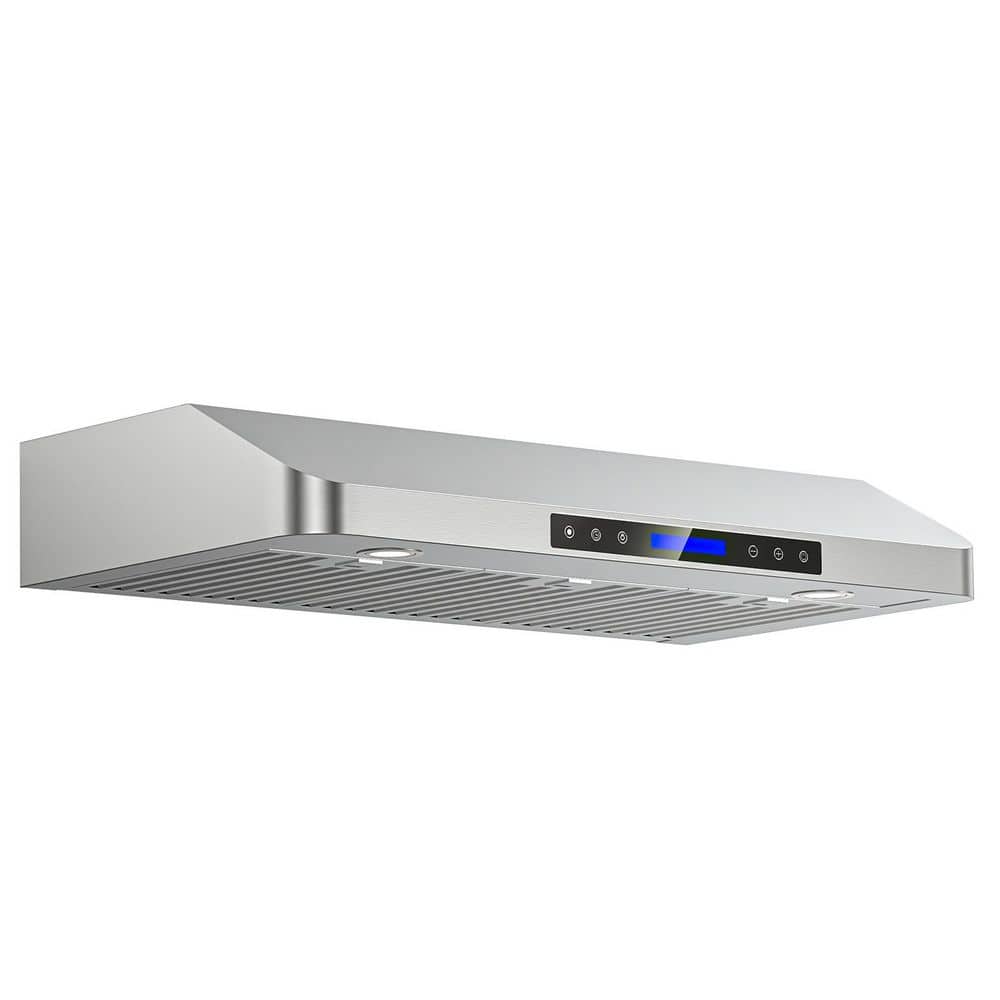 INATECK 42 in. 900 CFM Ducted Under Cabinet Range Hood with 3-Venting Options, Remote, Touch Control LCD in Stainless Steel