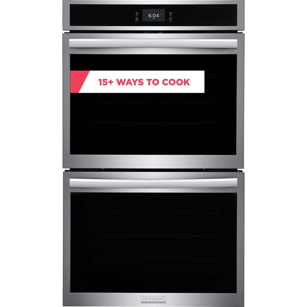 Frigidaire Gallery 30 in. Double Electric Built-In Wall Oven with Total Convection in Smudge-Proof Stainless Steel