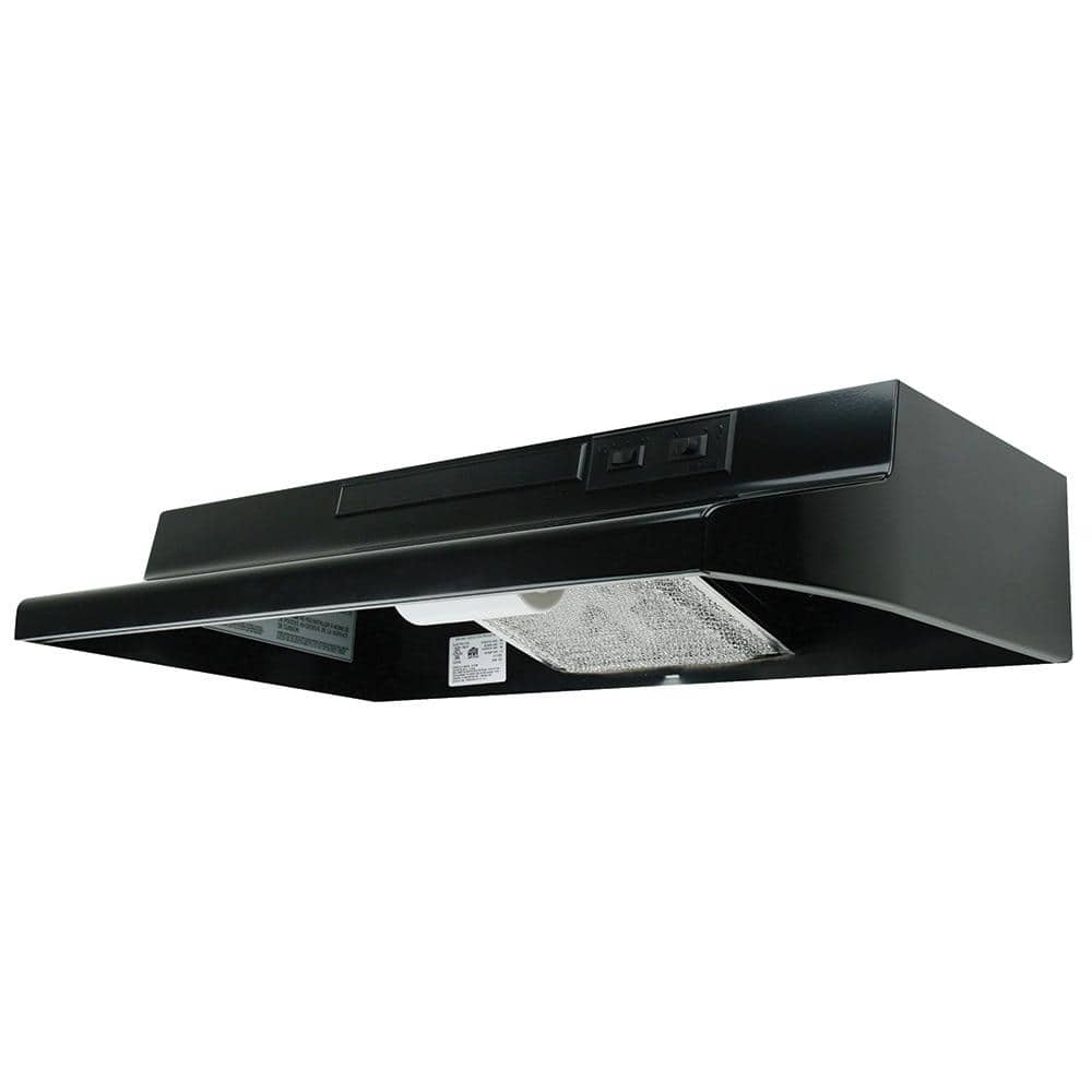 Air King AV Series 36 in. Under Cabinet Convertible Range Hood with Light in Black