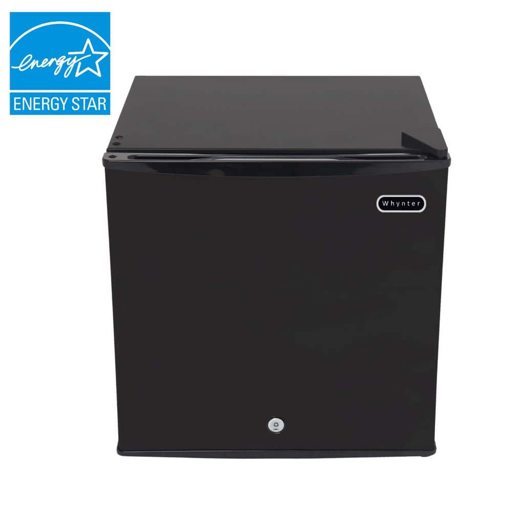 Whynter 1.1 cu. Ft. Upright Freezer Mini Freezer with lock Reversible Door in Black Energy Star