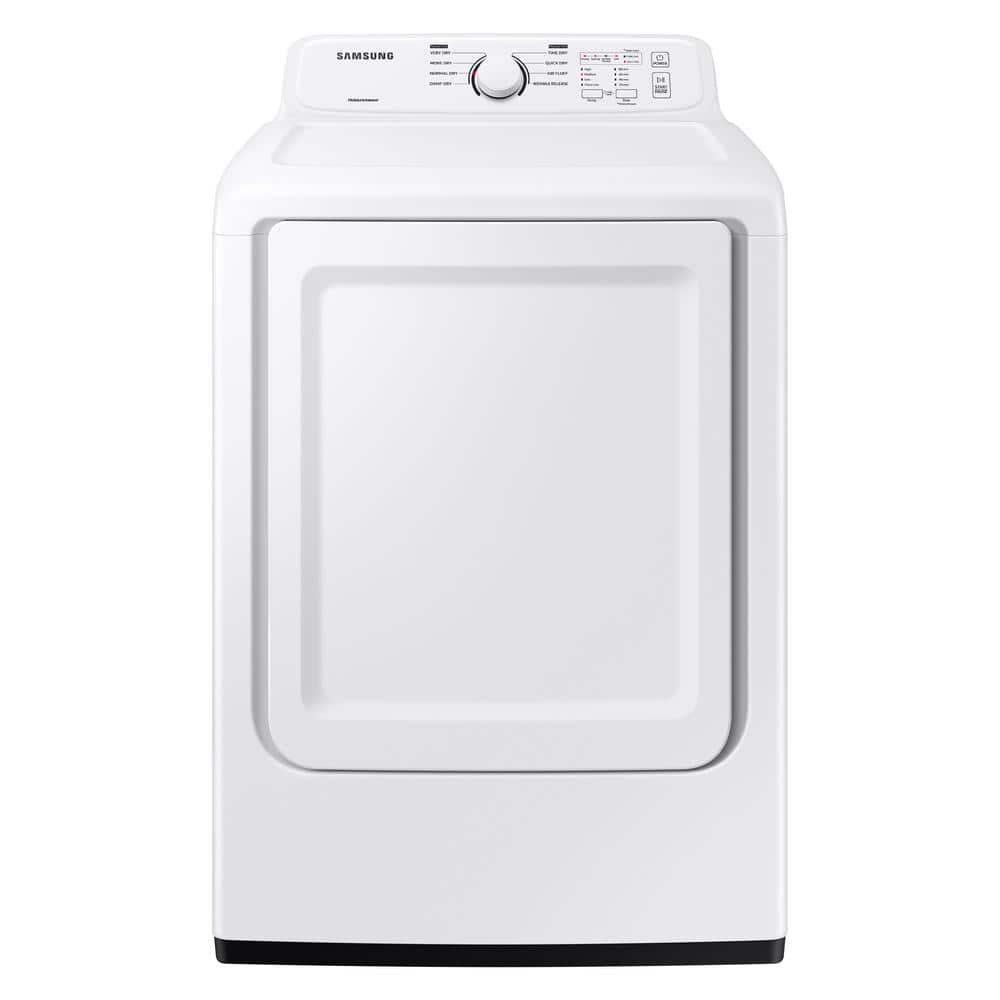 Samsung 7.2 cu. ft. Vented Electric Dryer in White with Sensor Dry