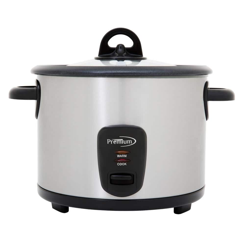 Premium LEVELLA Deluxe 16-Cup Stainless Steel Rice Cooker with Stainless Steel Pot