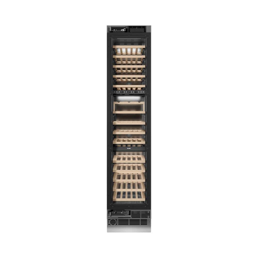 ZLINE Kitchen and Bath 18 in. 9.0 cu. ft. 68-Bottle Left Hinge Column Wine Cooler with Panel Ready Door