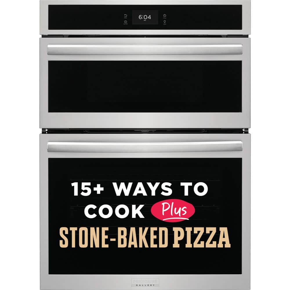 Frigidaire 30" 5.3 cu. ft. Electric Wall Oven & Microwave Combo in Stainless Steel with Stone-Baked Pizza