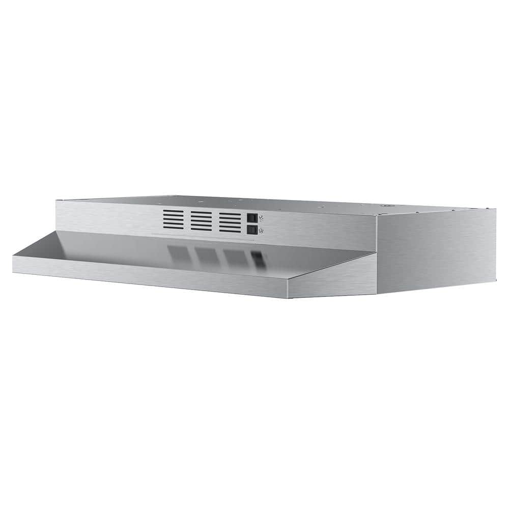 VIKIO PRO 30 in. 300 CFM Ductless Under Cabinet Range Hood Exhaust Fan in Stainless Steel with LED Light and Mesh Filter