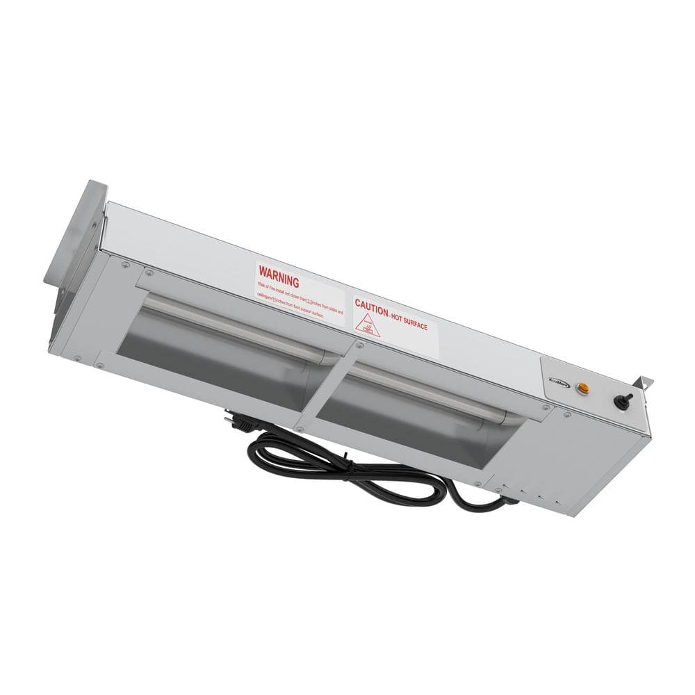 Koolmore 24 in. High Wattage Commercial Strip Warmer in Stainless Steel with Toggle Controls and Cord - 120-Volt, 500-Watt
