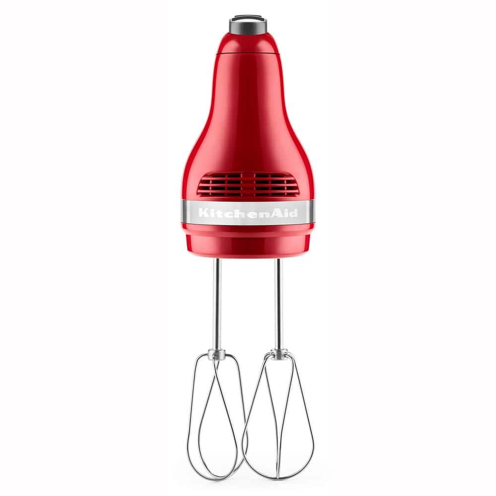 KitchenAid Ultra Power 5-Speed Empire Red Hand Mixer with 2 Stainless Steel Beaters