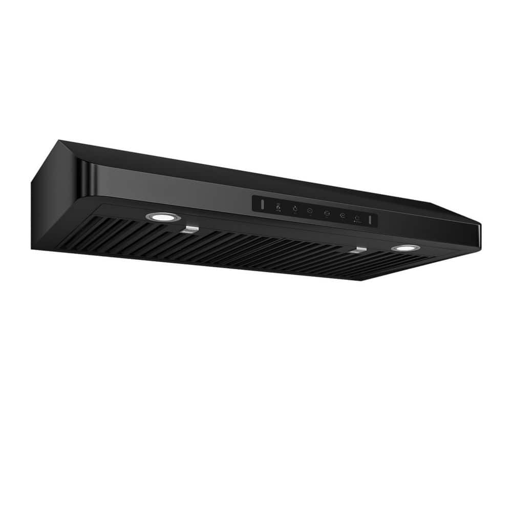 VIKIO 30 in. 900 CFM Ducted Under Cabinet Range Hood in Black Stainless Steel with 2 -Way Venting and LED