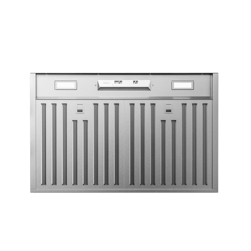 Zephyr Monsoon Mini 30 in. 300 CFM Convertible Insert Range Hood with Light in Stainless Steel