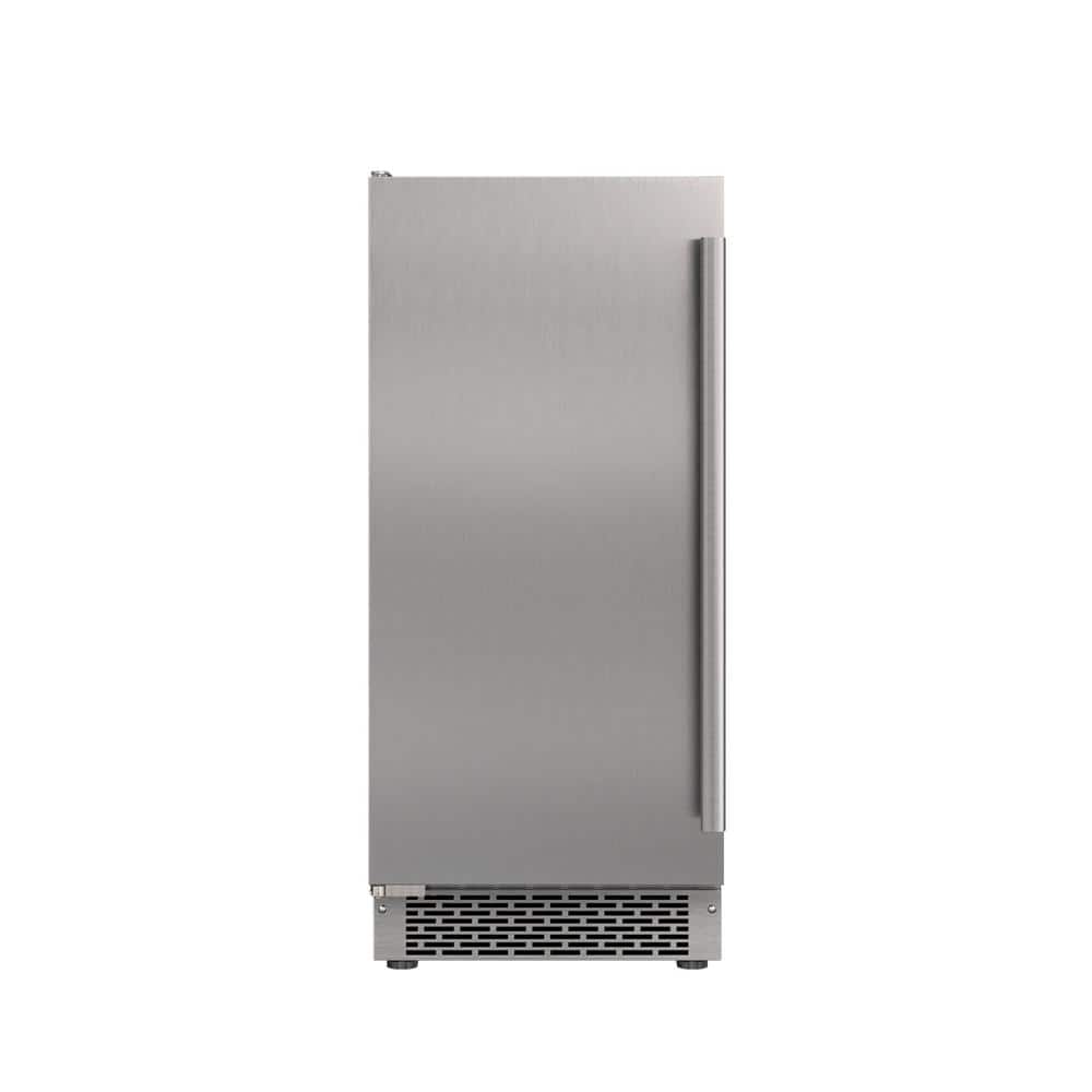Avallon 15 in. 26 lb. Freestanding Ice Maker in Stainless Steel