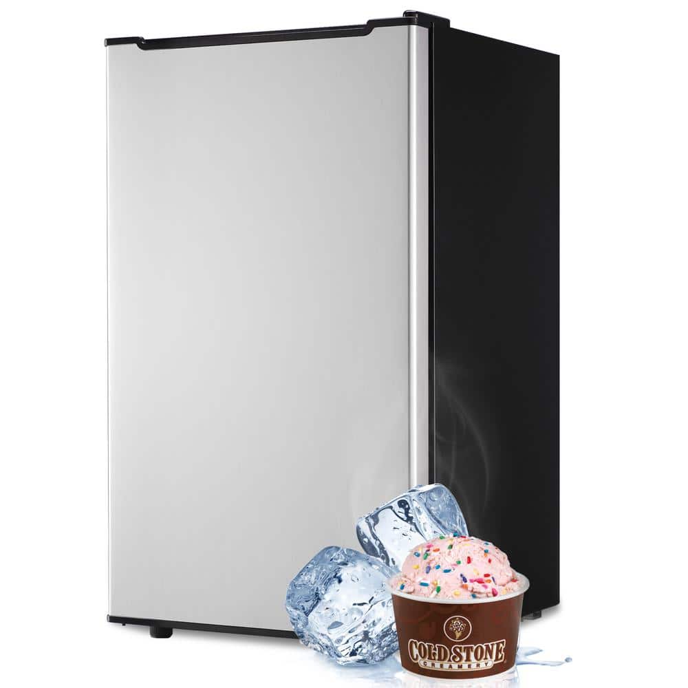 JEREMY CASS 2.8 cu. ft. Manual Defrost Upright Freezer in Silver with R600a Refrigerant