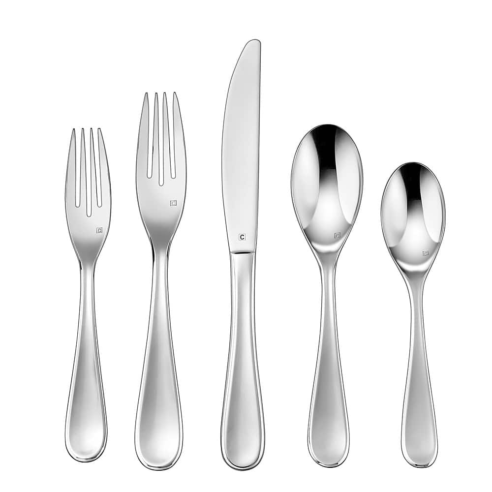 Cuisinart - Elite Maree Collection 20-Piece Flatware Set - Silver