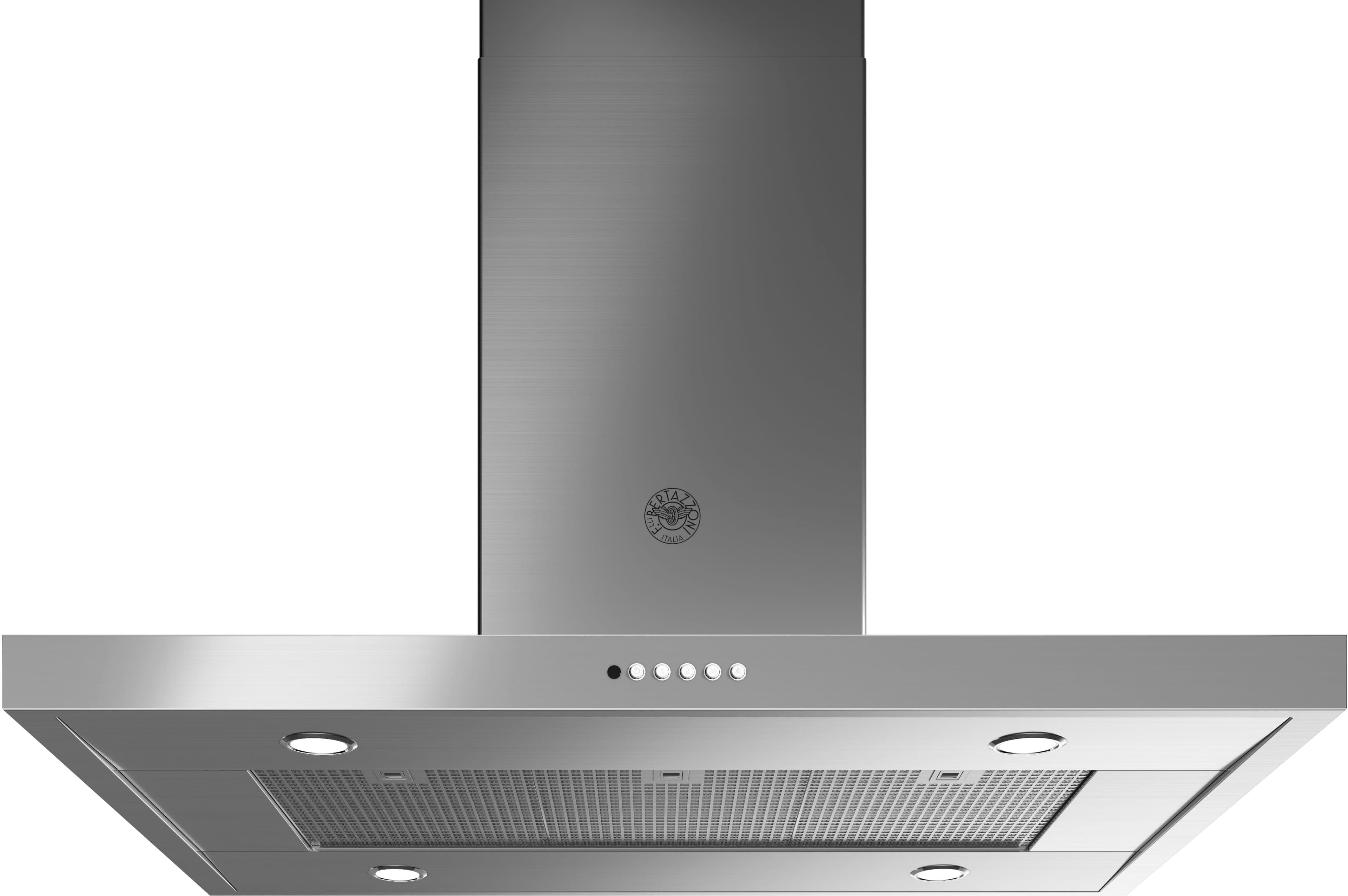 Bertazzoni - 42 inches - Convertible & Convertible - Island Range Hood - Stainless Steel