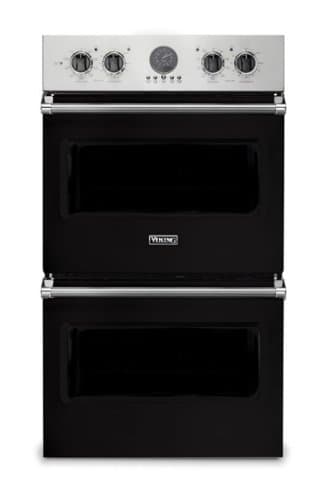 30" Viking Professional 5 Series Built-In Double Electric Convection Wall Oven - Onyx