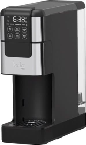 bella PRO - Perfect Grind Programmable Single-Serve Coffee Maker with Integrated Burr Grinder - Stainless Steel